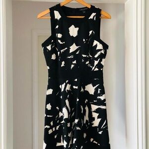 Elegant Black and White Dress